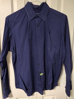Women's Navy Blue Dress Shirt - Ralph Lauren